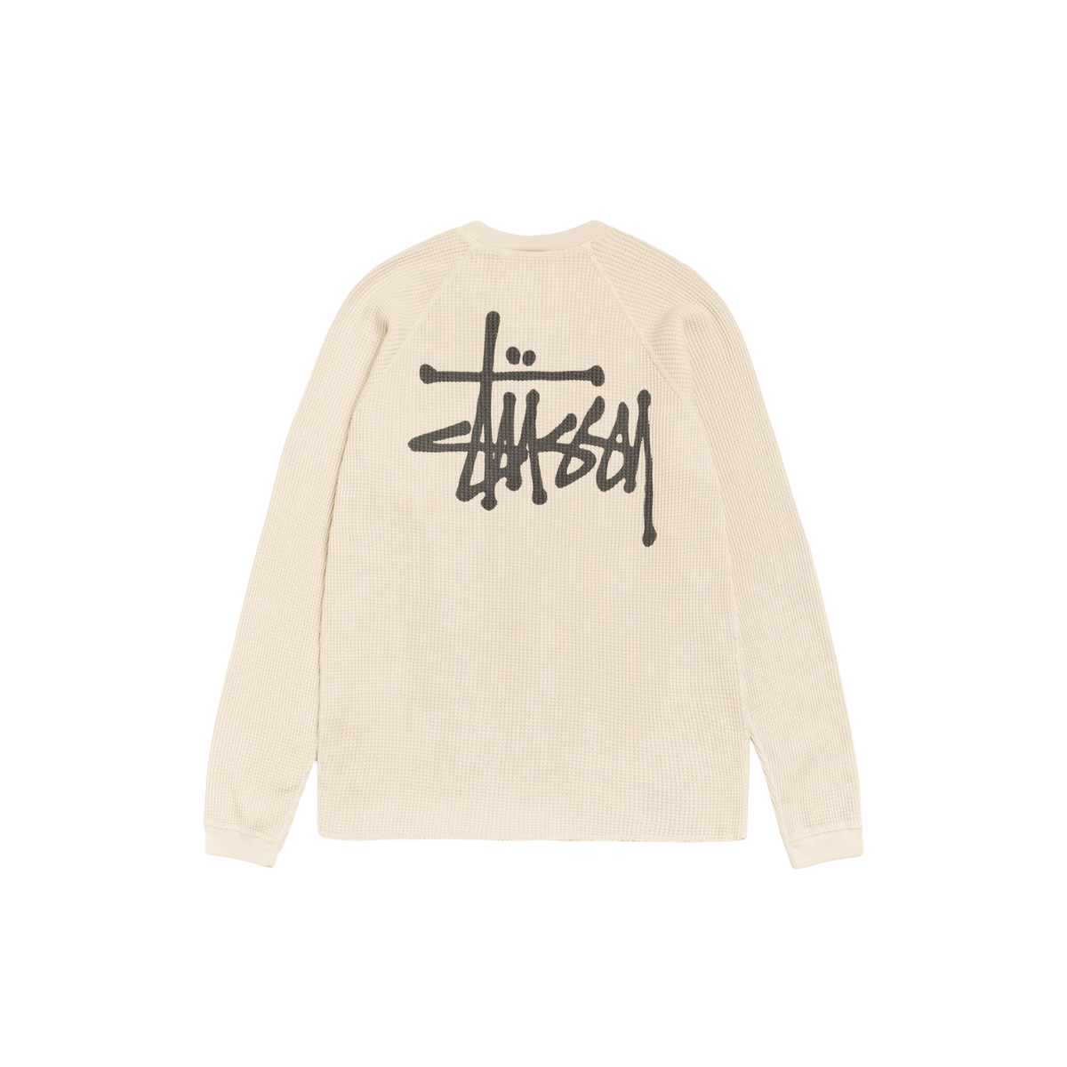 Miniatyrbild av Stussy Raglan Thermal L/S Crew Bone 2