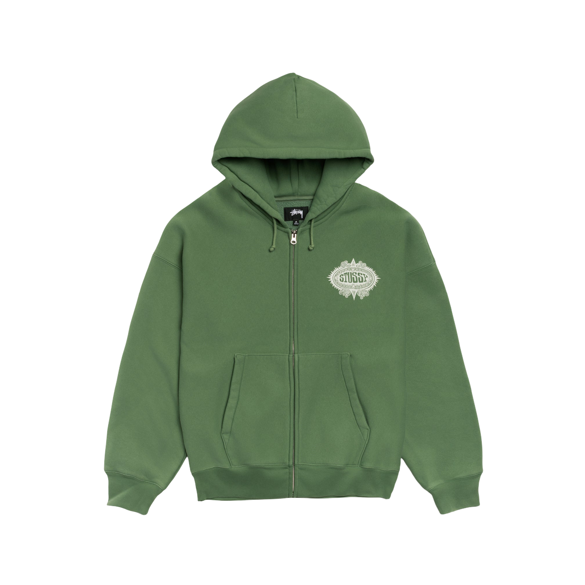 Stussy Mantra Zip Hoodie Green