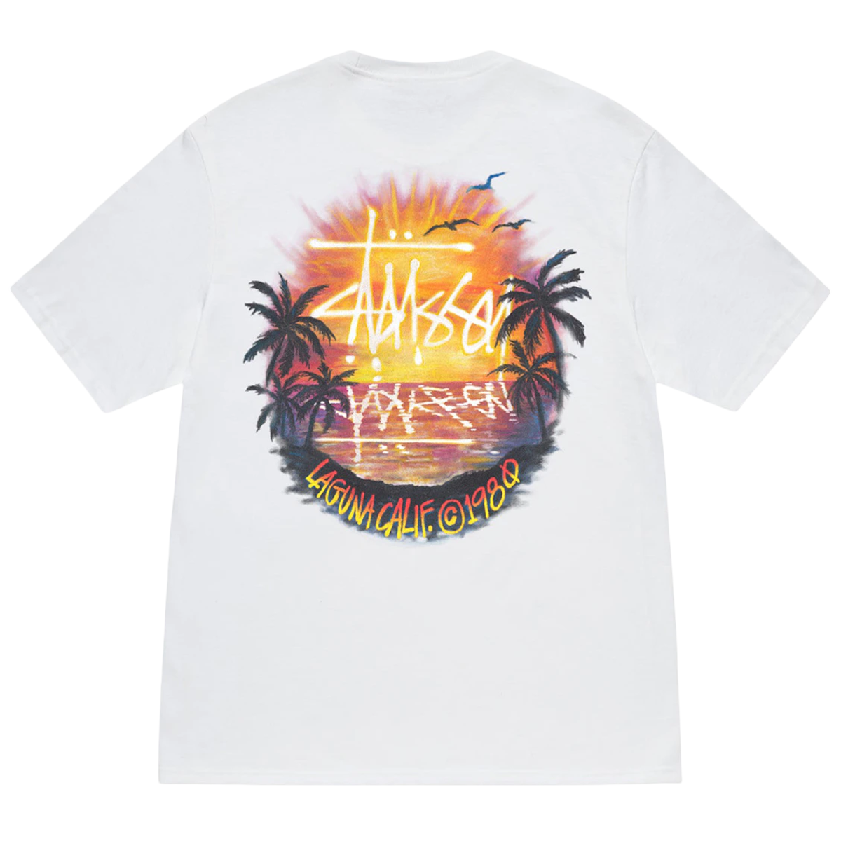 Stussy Sunset Tee White