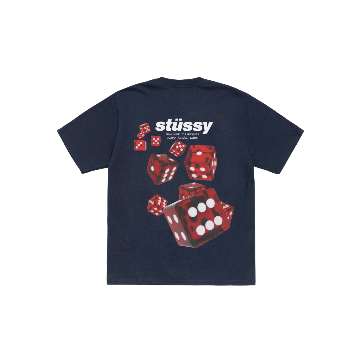 Miniatyrbild av Stussy Rollers Tee Navy 2