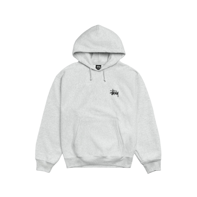 Stussy Basic Hoodie Ash Heather