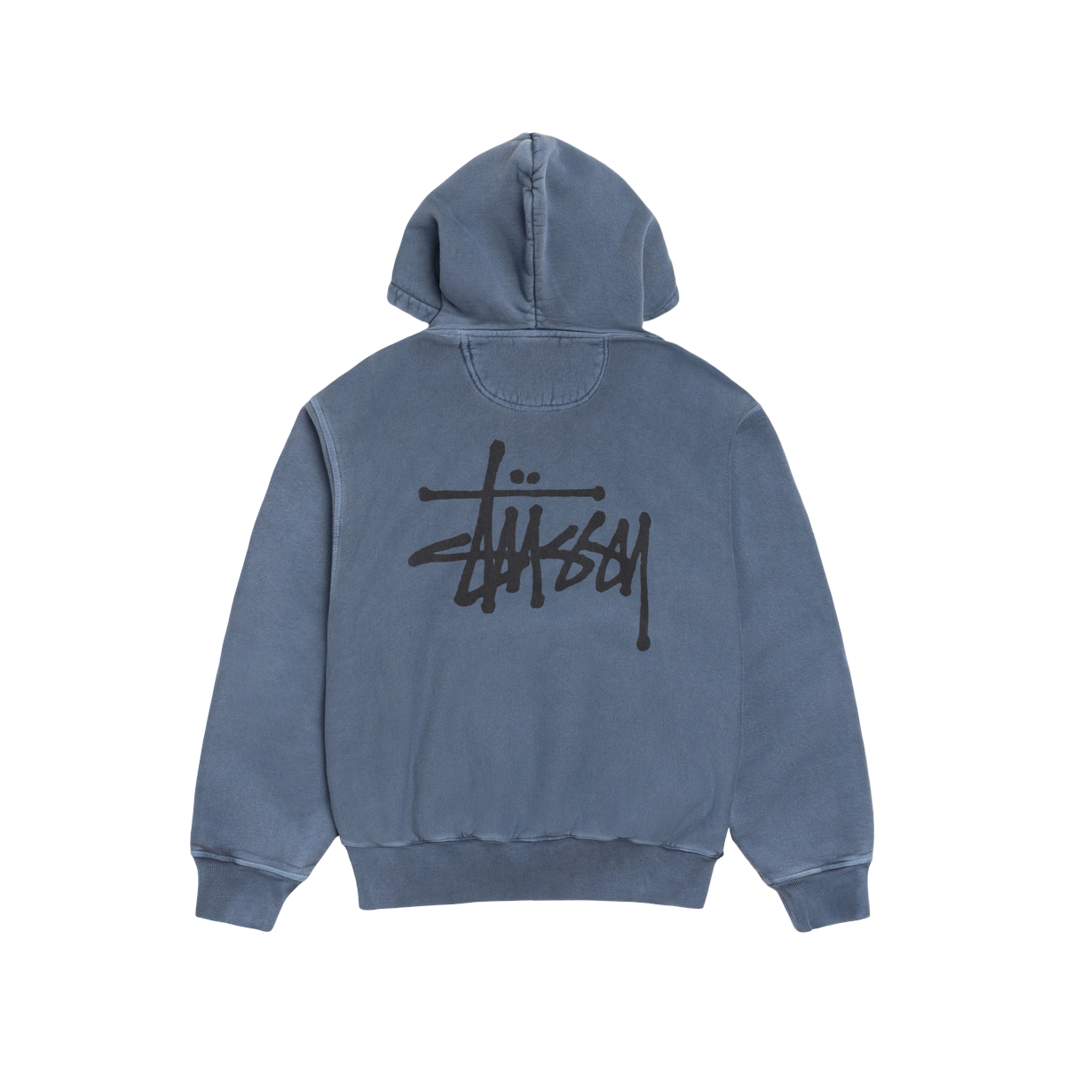 Miniatyrbild av Stussy Smooth Stock Pigment Dyed Hoodie Navy 2