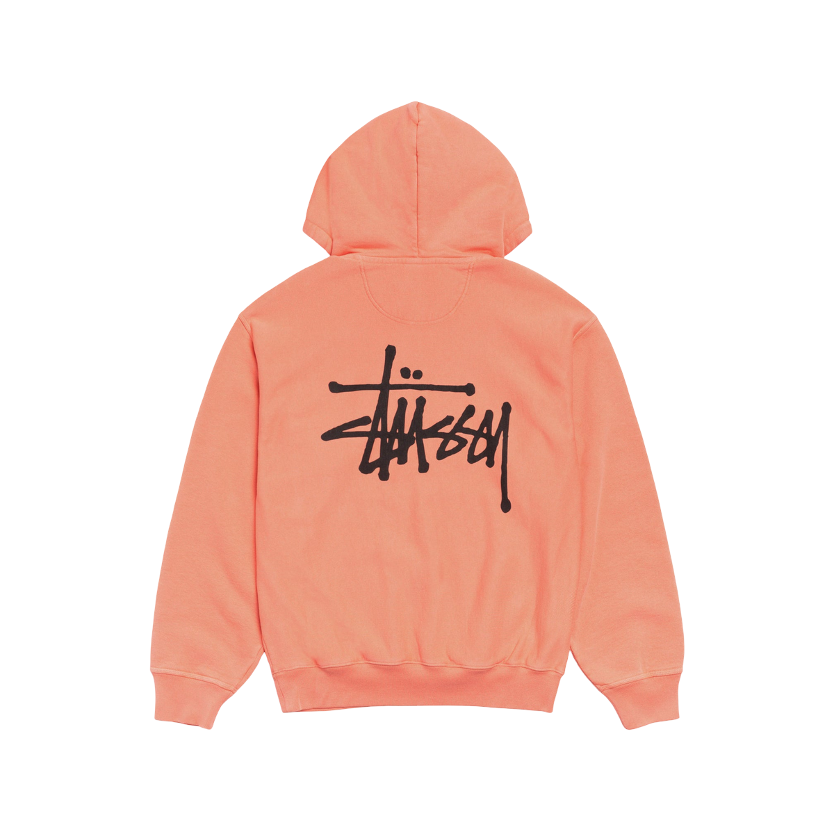 Miniatyrbild av Stussy Basic Hoodie Pigment Dyed Sherbert 2