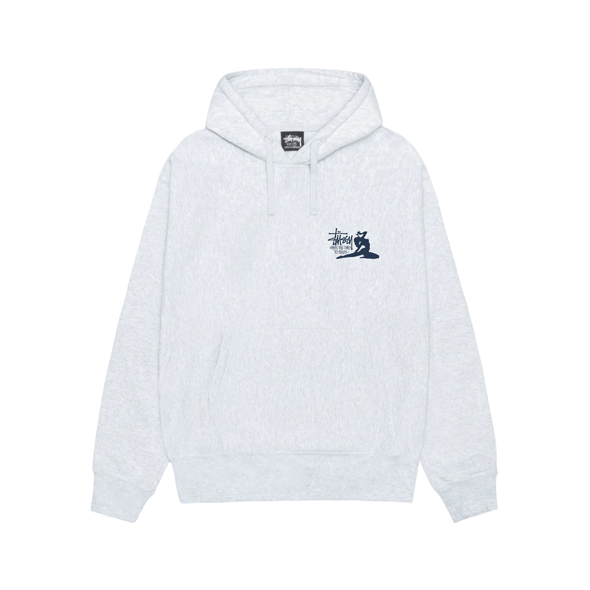 Stussy Relax Hoodie Ash Heather