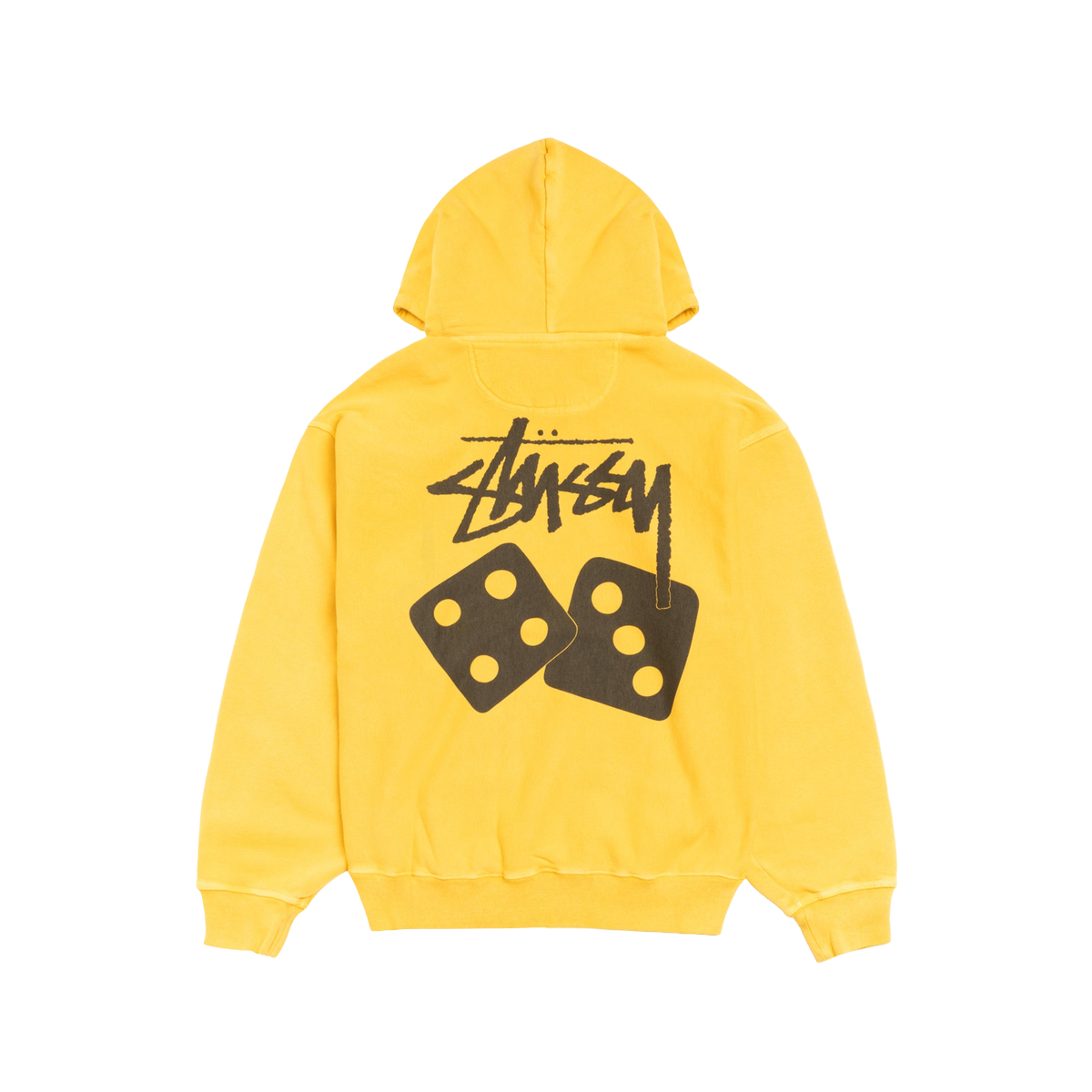 Miniatyrbild av Stussy Dice Hoodie Pigment Dyed Yellow 2