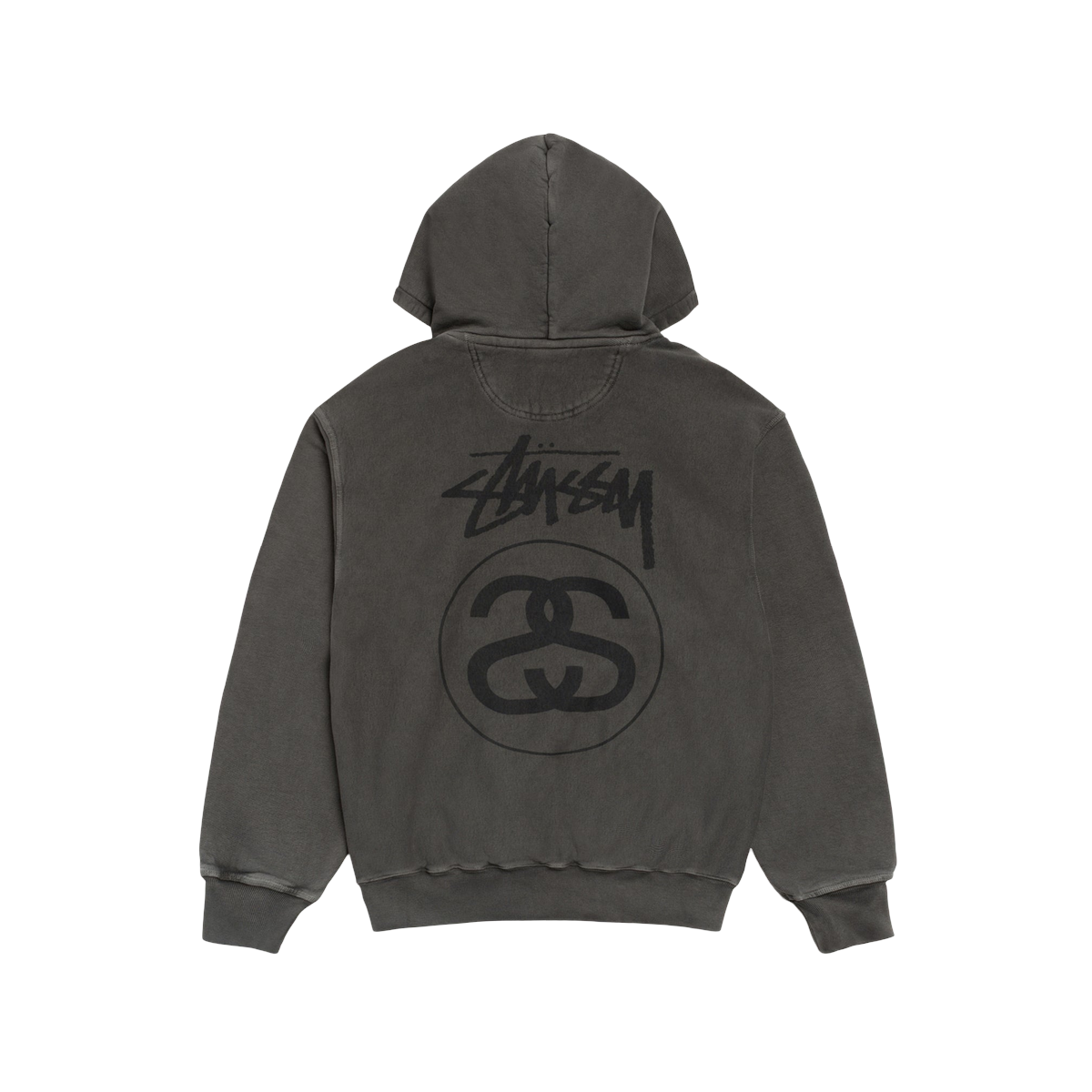 Miniatyrbild av Stussy Stuck Link Hoodie Pigmeny Dyed Black 2