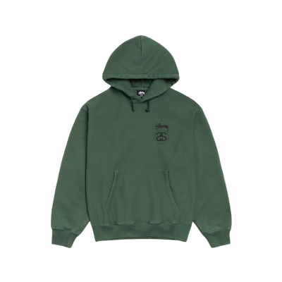Stussy Stock Link Hoodie Pigmeny Dyed Pine