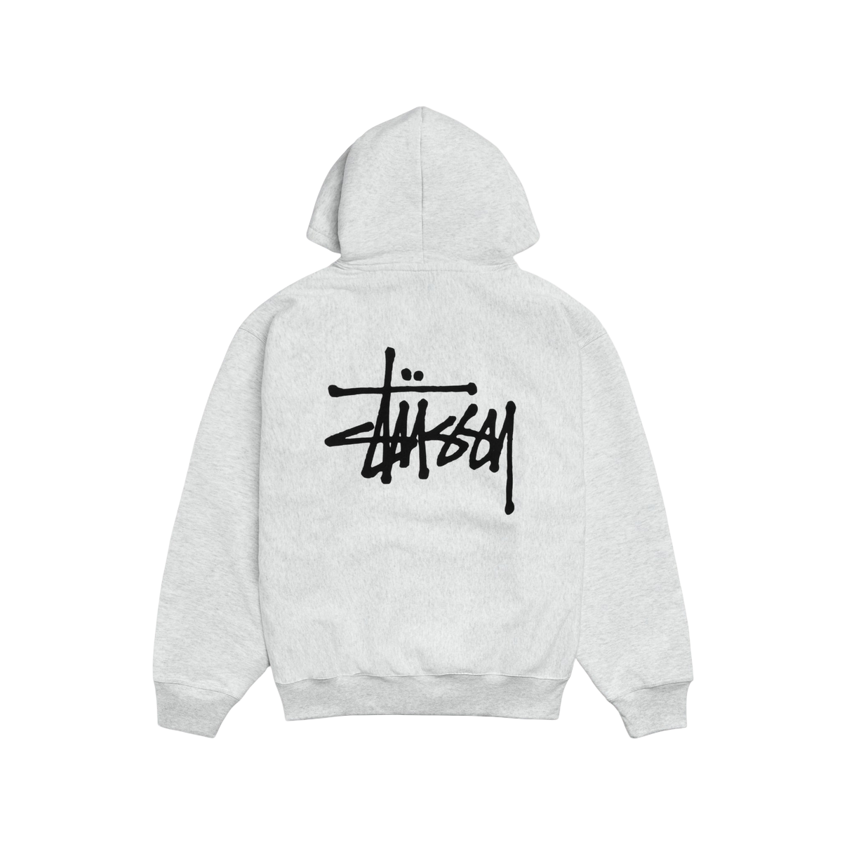 Miniatyrbild av Stussy Basic Stussy Zip Hoodie Ash Heather 2