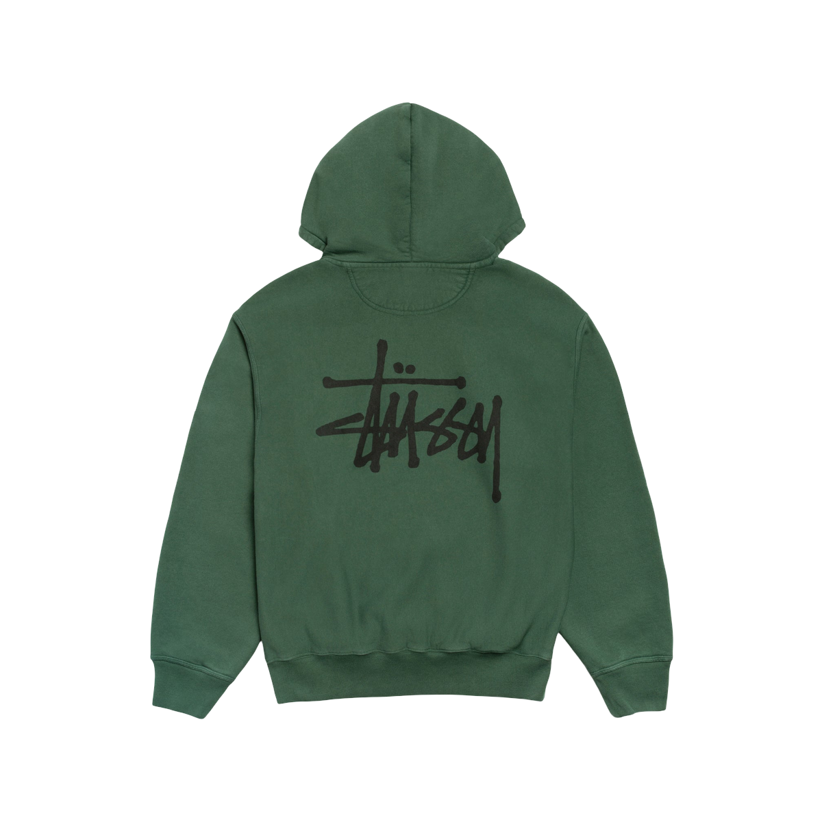 Miniatyrbild av Stussy Basic Stussy Zip Hoodie Pine Pigment Dyed 2