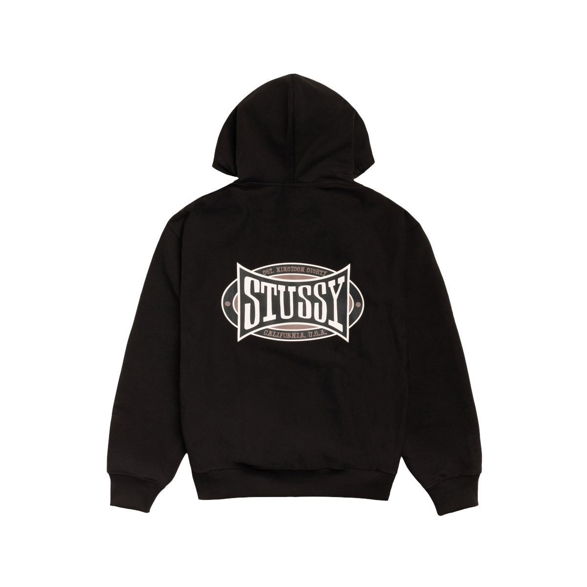 Miniatyrbild av Stussy Champion Oval Zip Hoodie Black 2