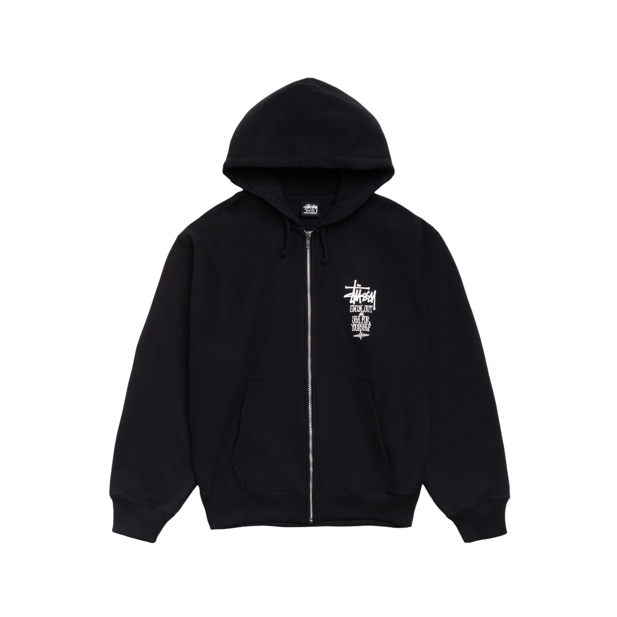 Stussy Swim Out Zip Hoodie Black