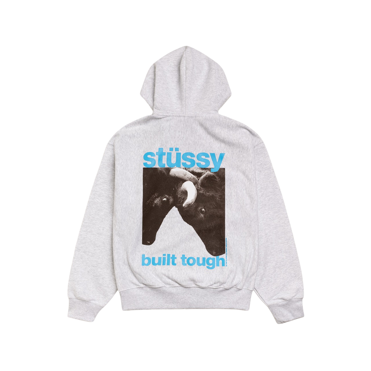 Miniatyrbild av Stussy Built Tough Zip Hoodie Ash Heather 2