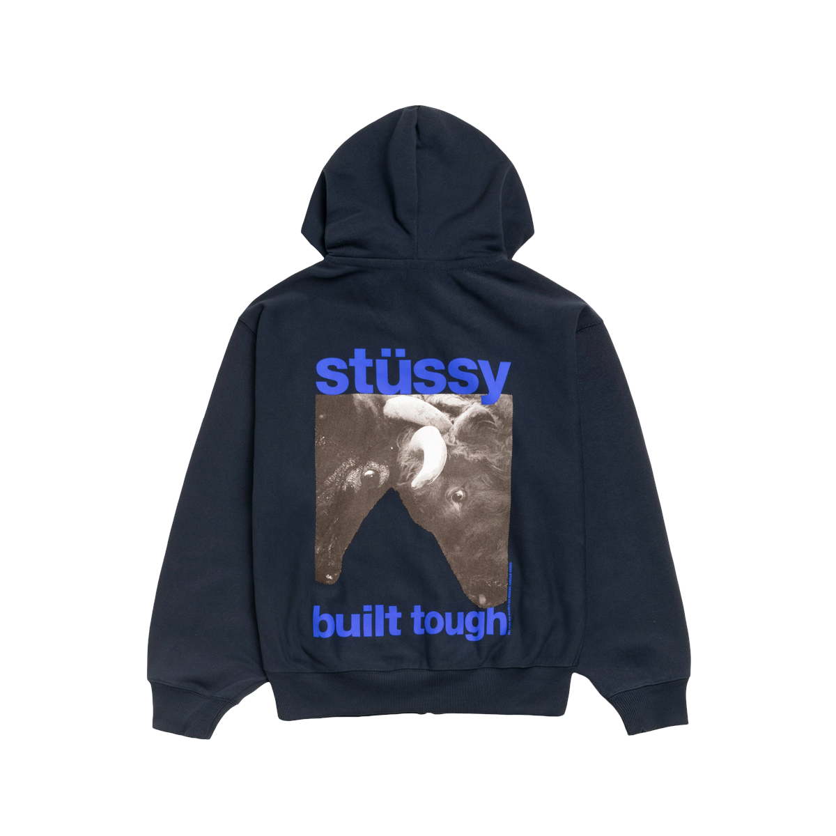Miniatyrbild av Stussy Built Tough Zip Hoodie Navy 2