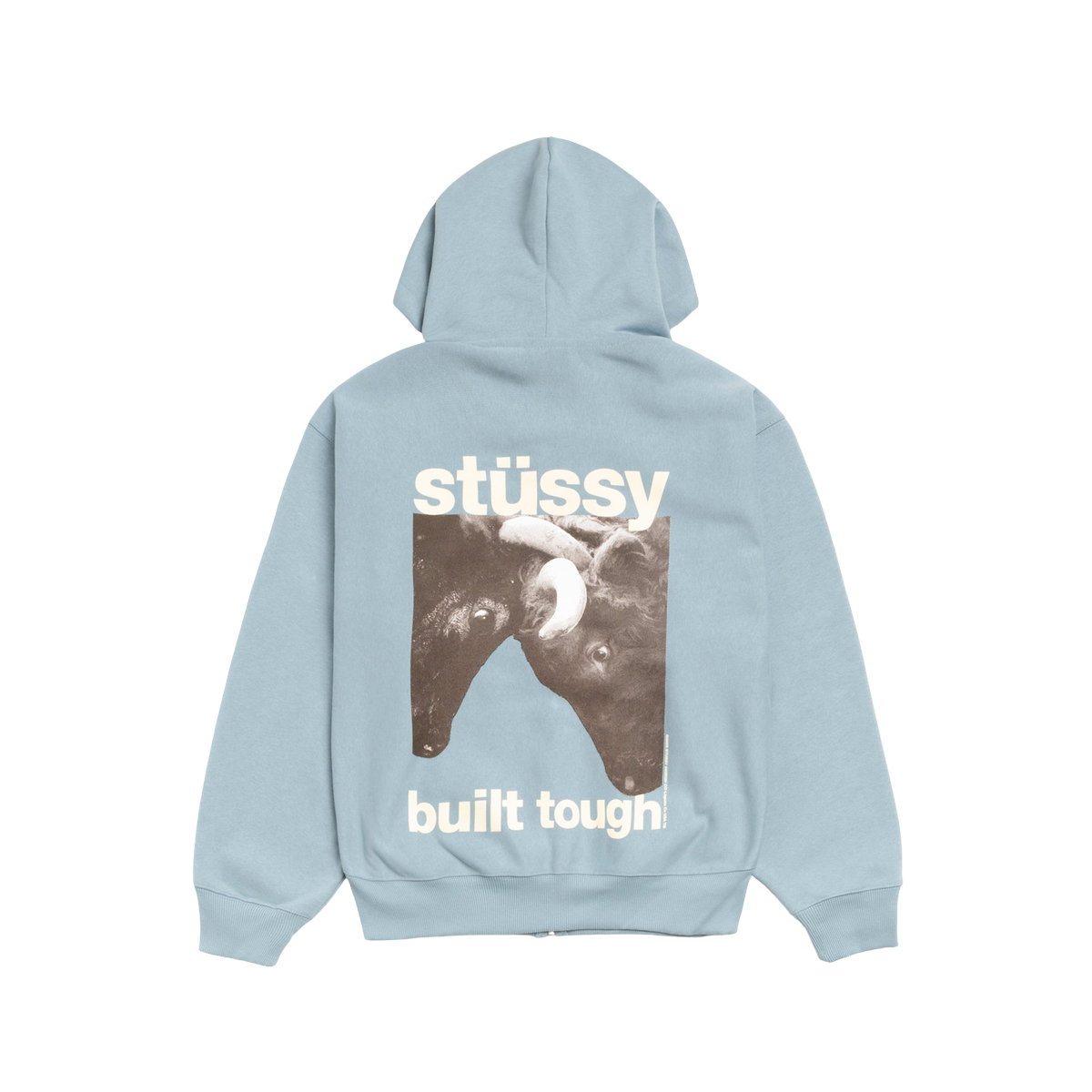 Miniatyrbild av Stussy Built Tough Zip Hoodie Slate 2