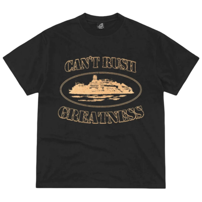 Corteiz x Central Cee Can't Rush Greatness Tee Black