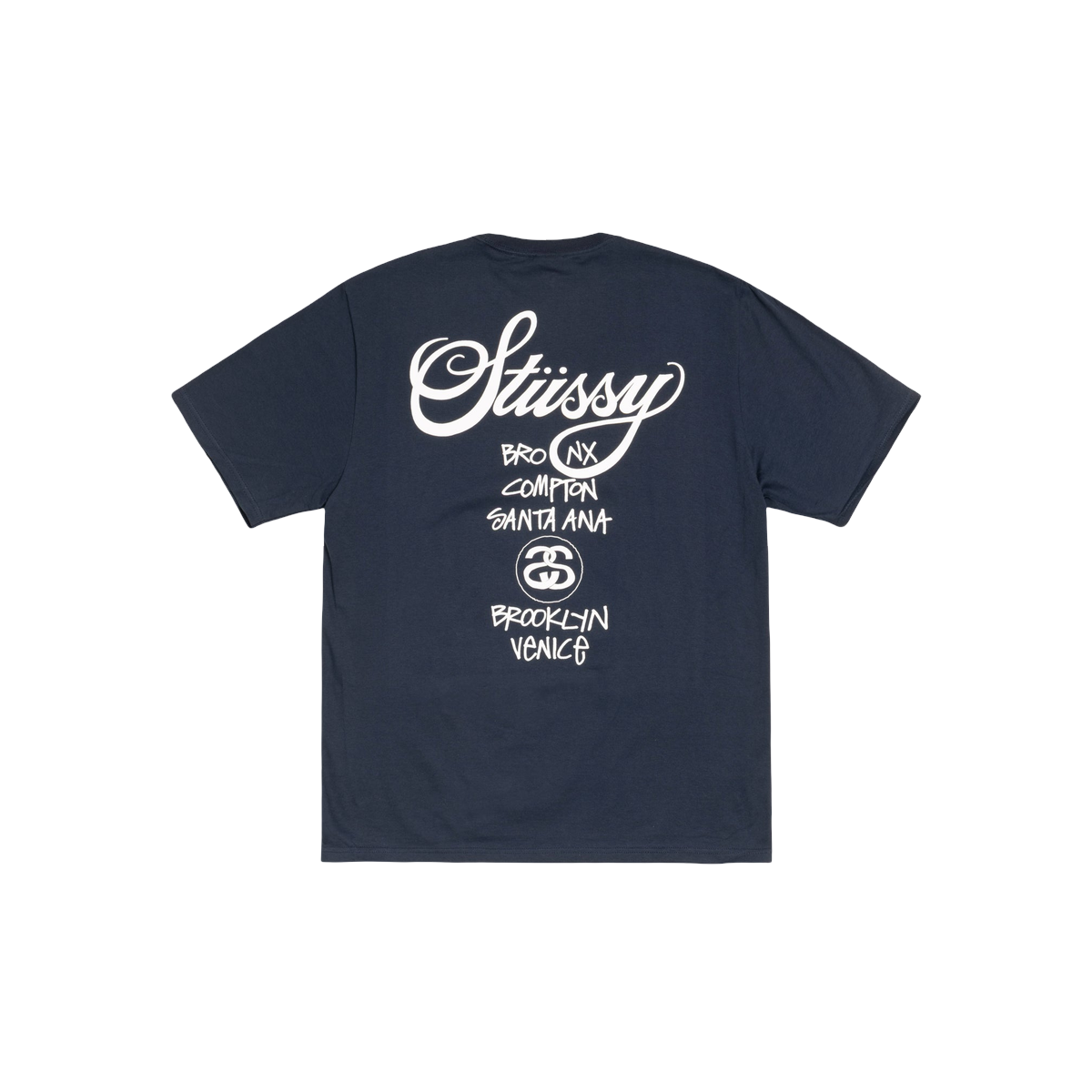Miniatyrbild av Stussy Tee World Tour Navy 2