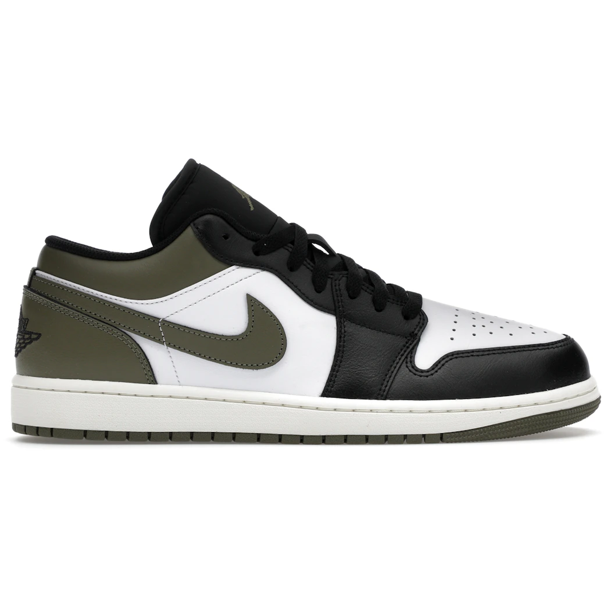 Air Jordan 1 Low Black Toe Medium Olive