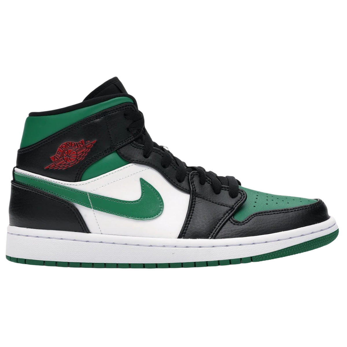 Air Jordan 1 Mid Green Toe