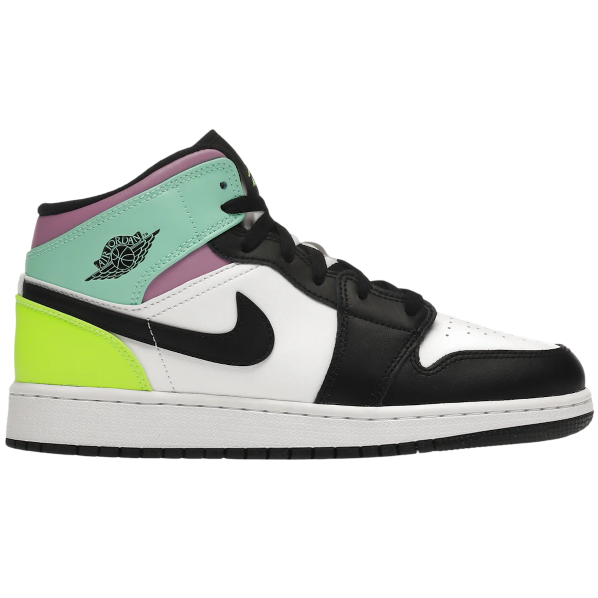 Air Jordan 1 Mid Pastel Black Toe 