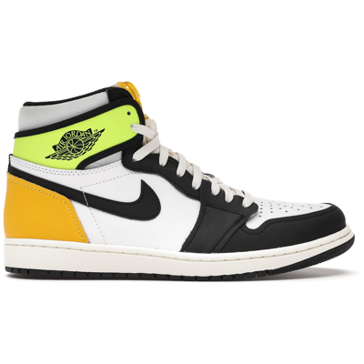 Air Jordan 1 Retro High White Black Volt University Gold
