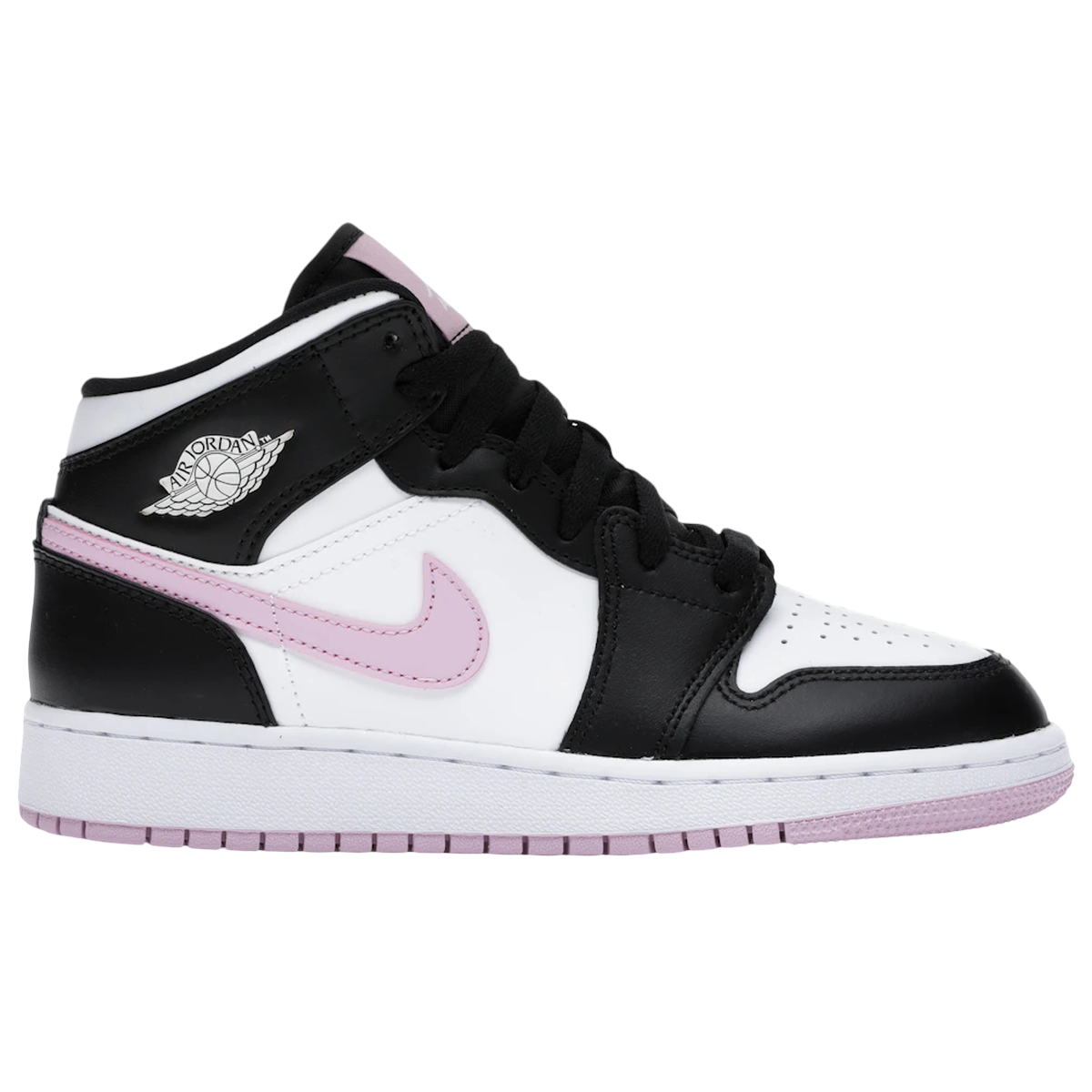 Air Jordan 1 Mid White Black Light Arctic Pink 