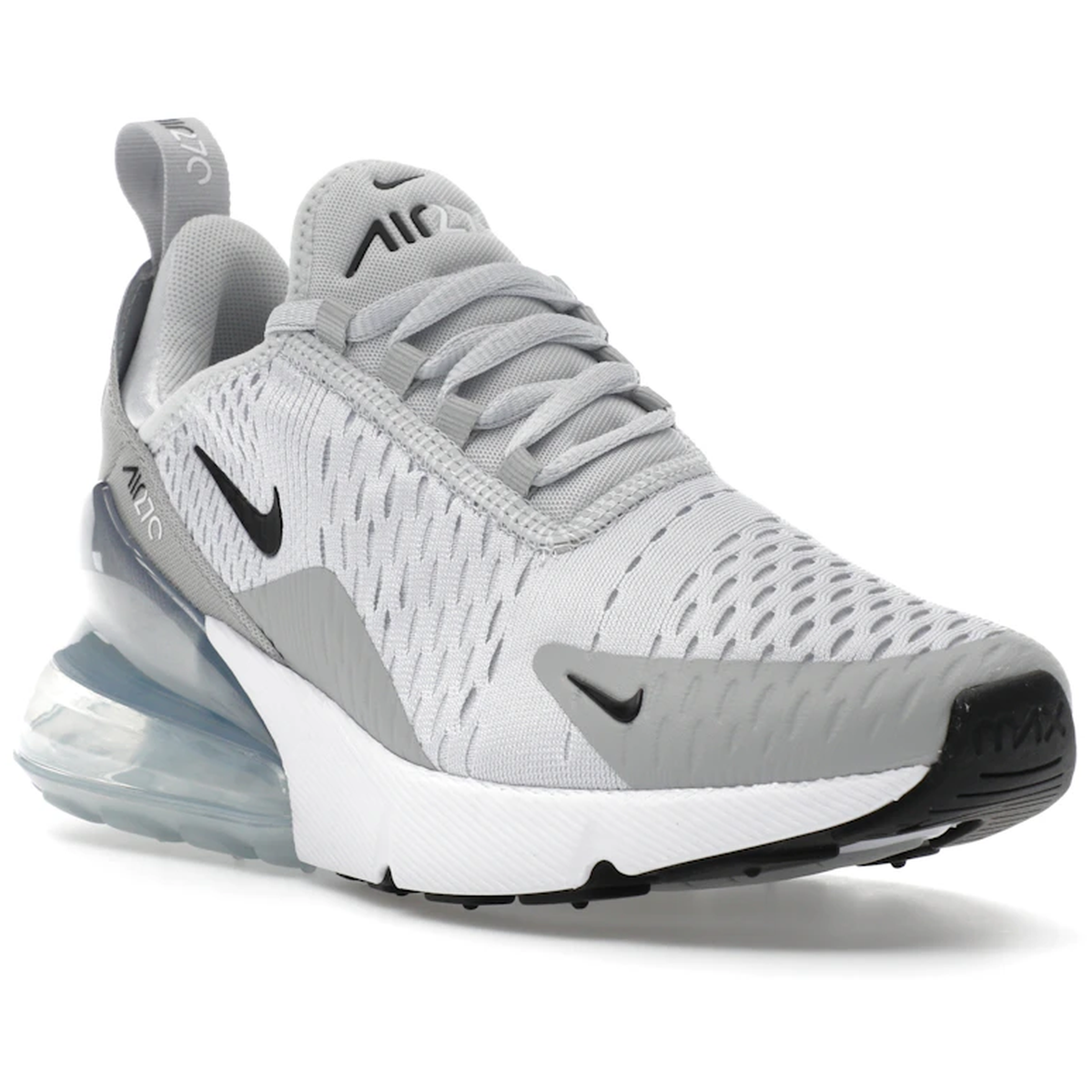 Miniatyrbild av Nike Air Max 270 Pure Platinum Light Smoke Grey Metallic Silver Black  2