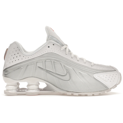 Nike Shox R4 White Metallic Silver