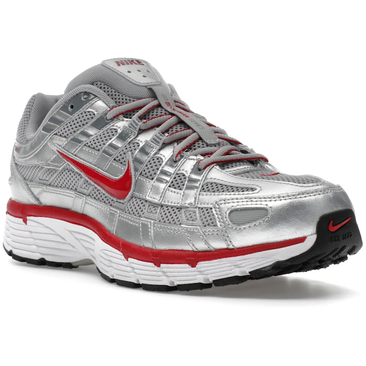 Miniatyrbild av Nike P-6000 Metallic Silver Gym Red 2