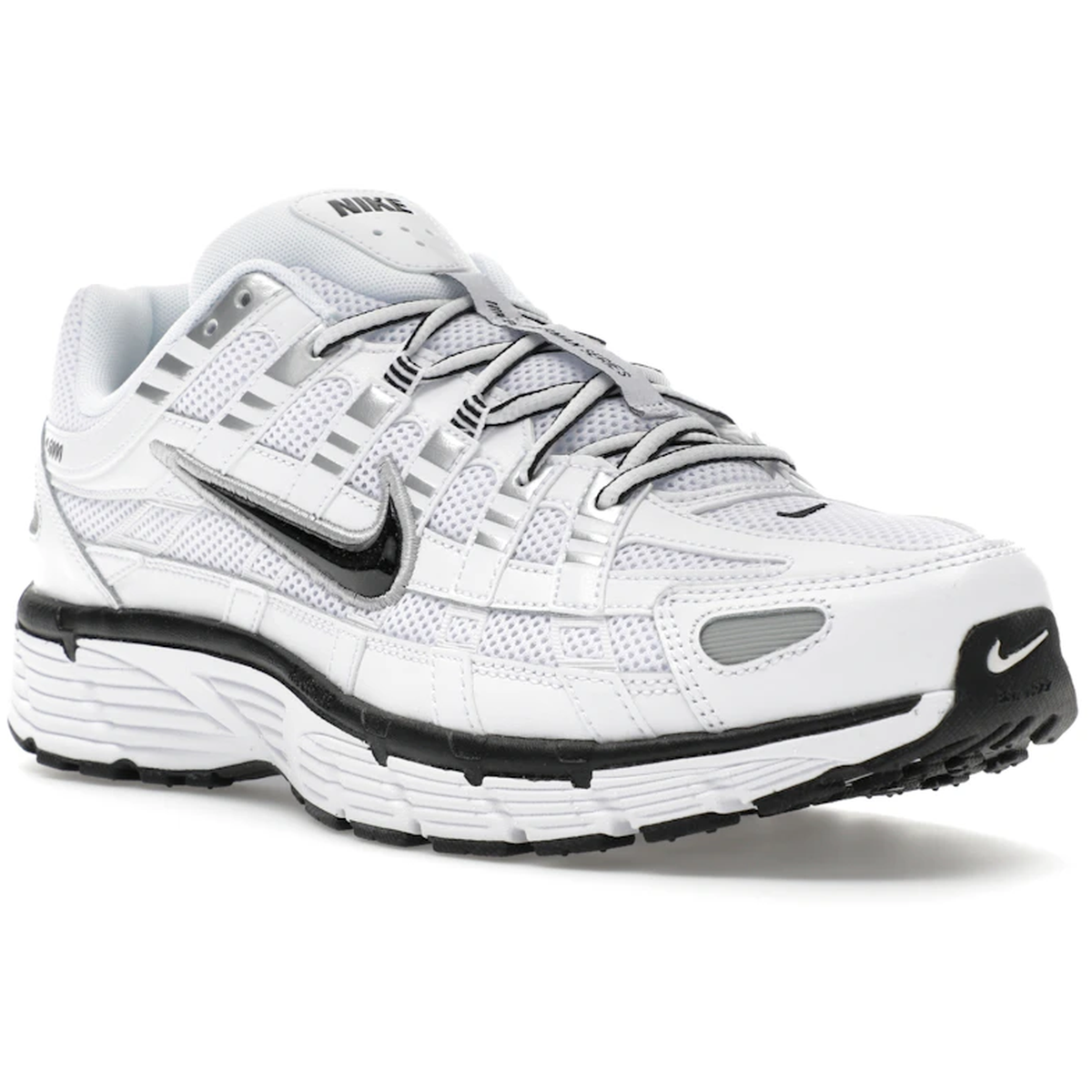 Miniatyrbild av Nike P-6000 White Metallic Silver Black 2