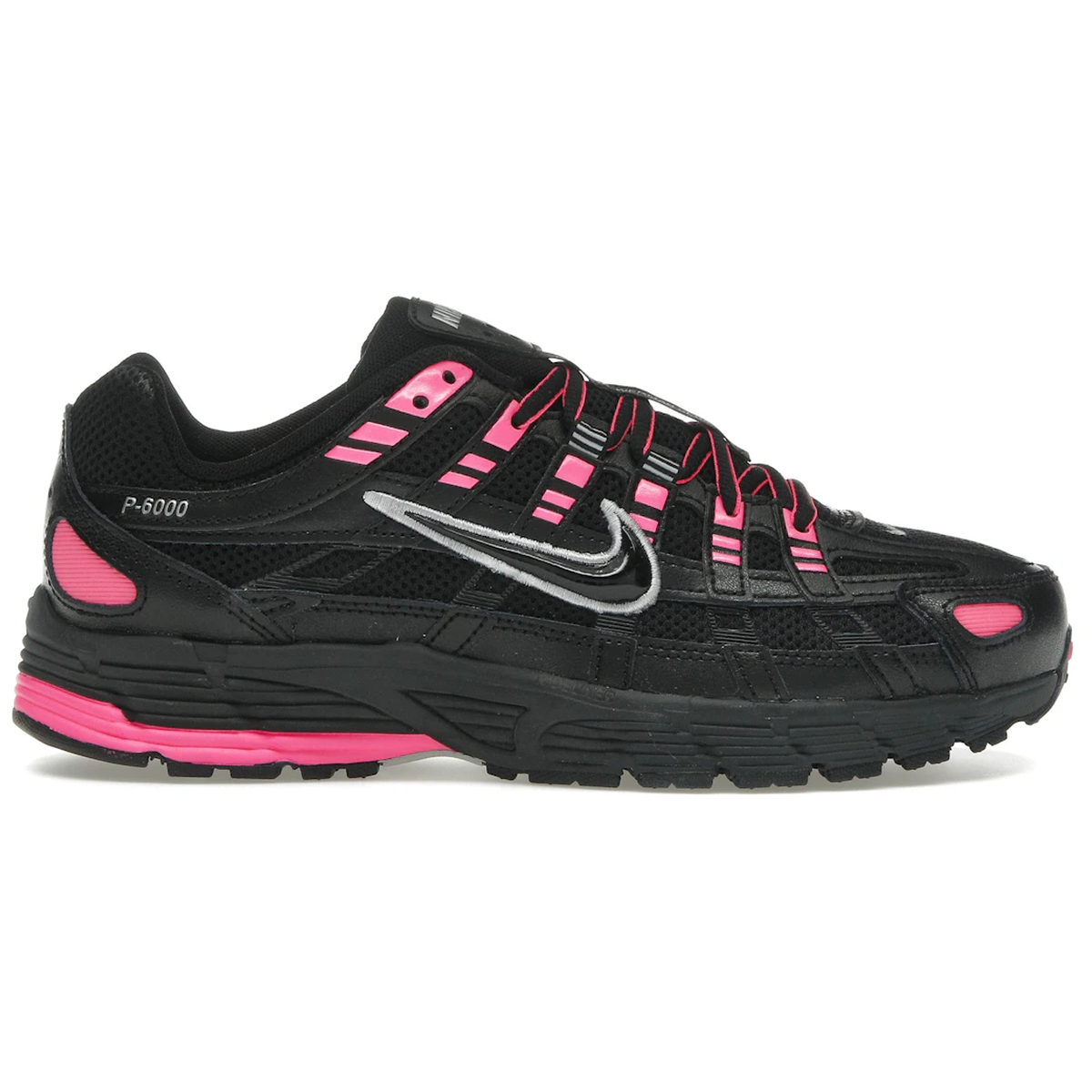 Nike P-6000 Pink Blast Metallic Silver Black