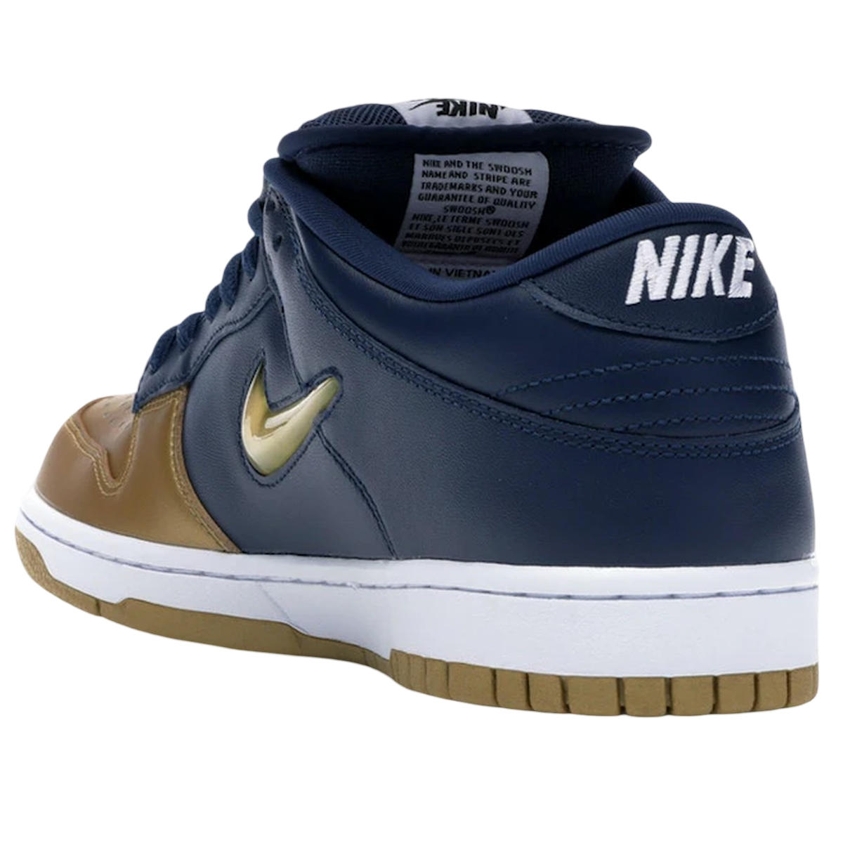 Miniatyrbild av Nike SB Dunk Low Supreme Jewel Swoosh Gold 4