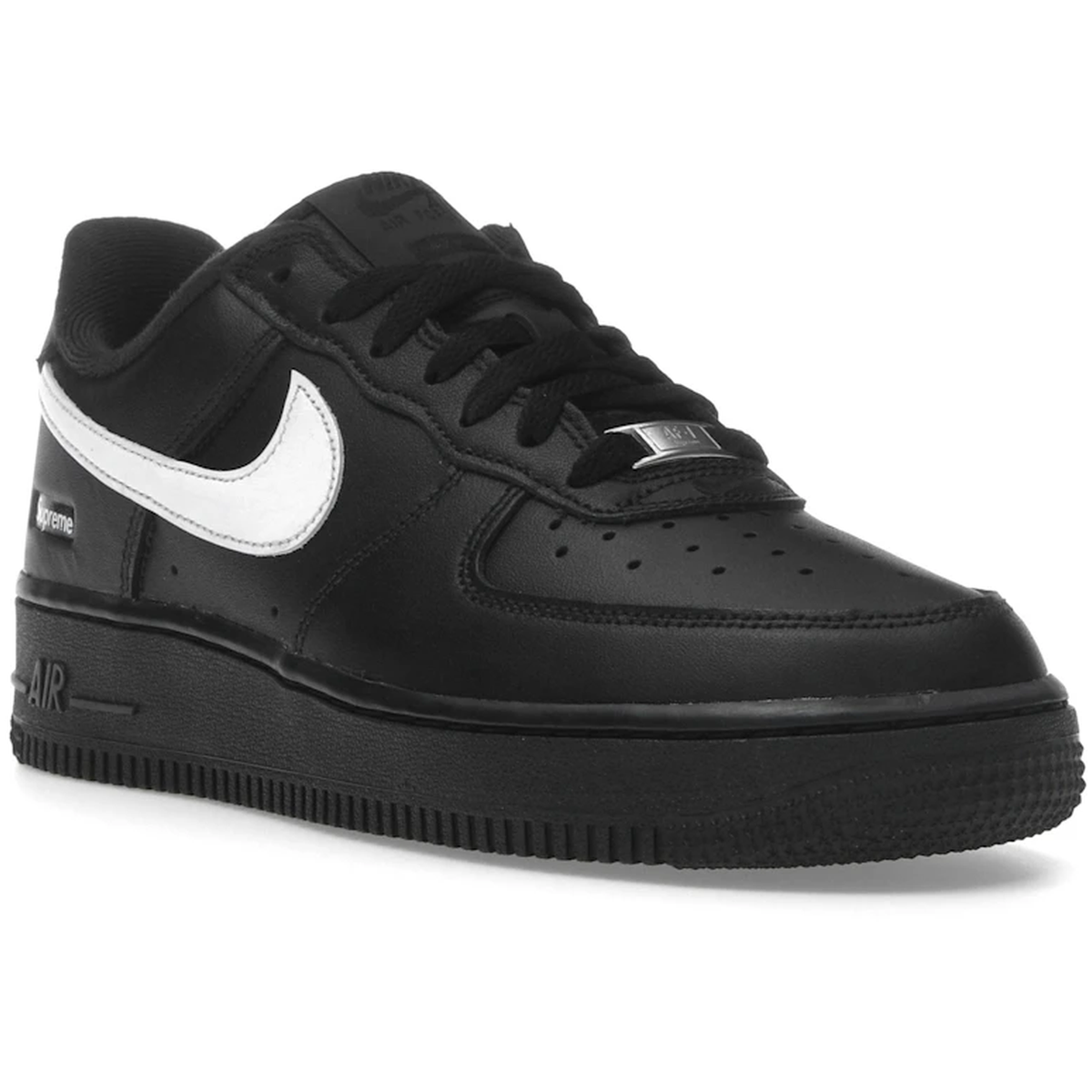 Miniatyrbild av Nike Air Force 1 Low Supreme Black White 2