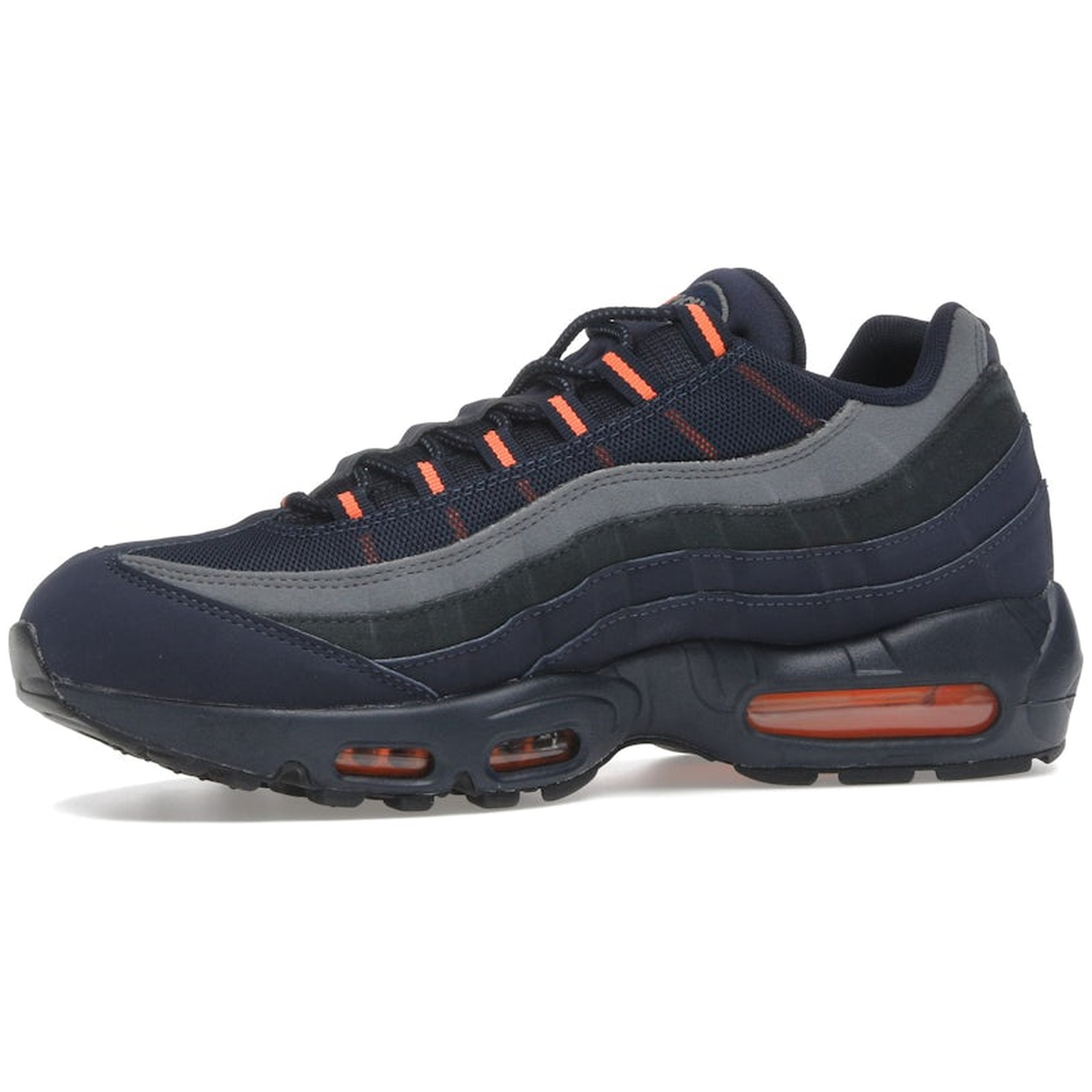Miniatyrbild av Nike Air Max 95 Logo Navy Orange 3