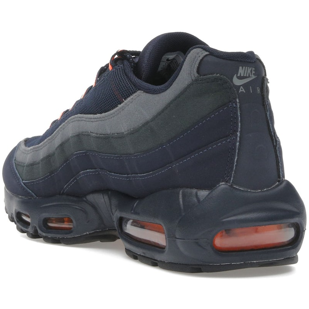 Miniatyrbild av Nike Air Max 95 Logo Navy Orange 4