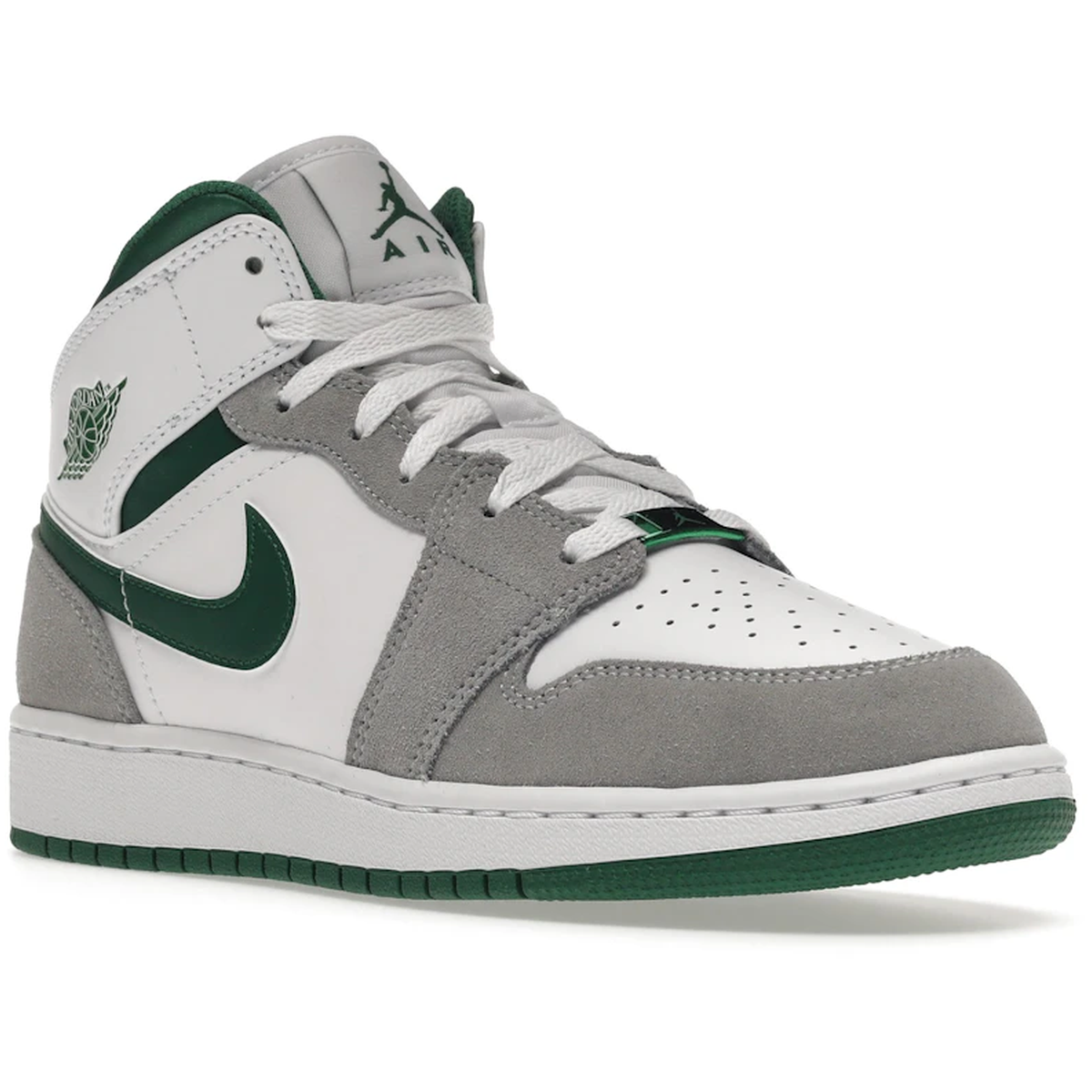 Miniatyrbild av Air Jordan 1 Mid SE White Pine Green Smoke Grey  2