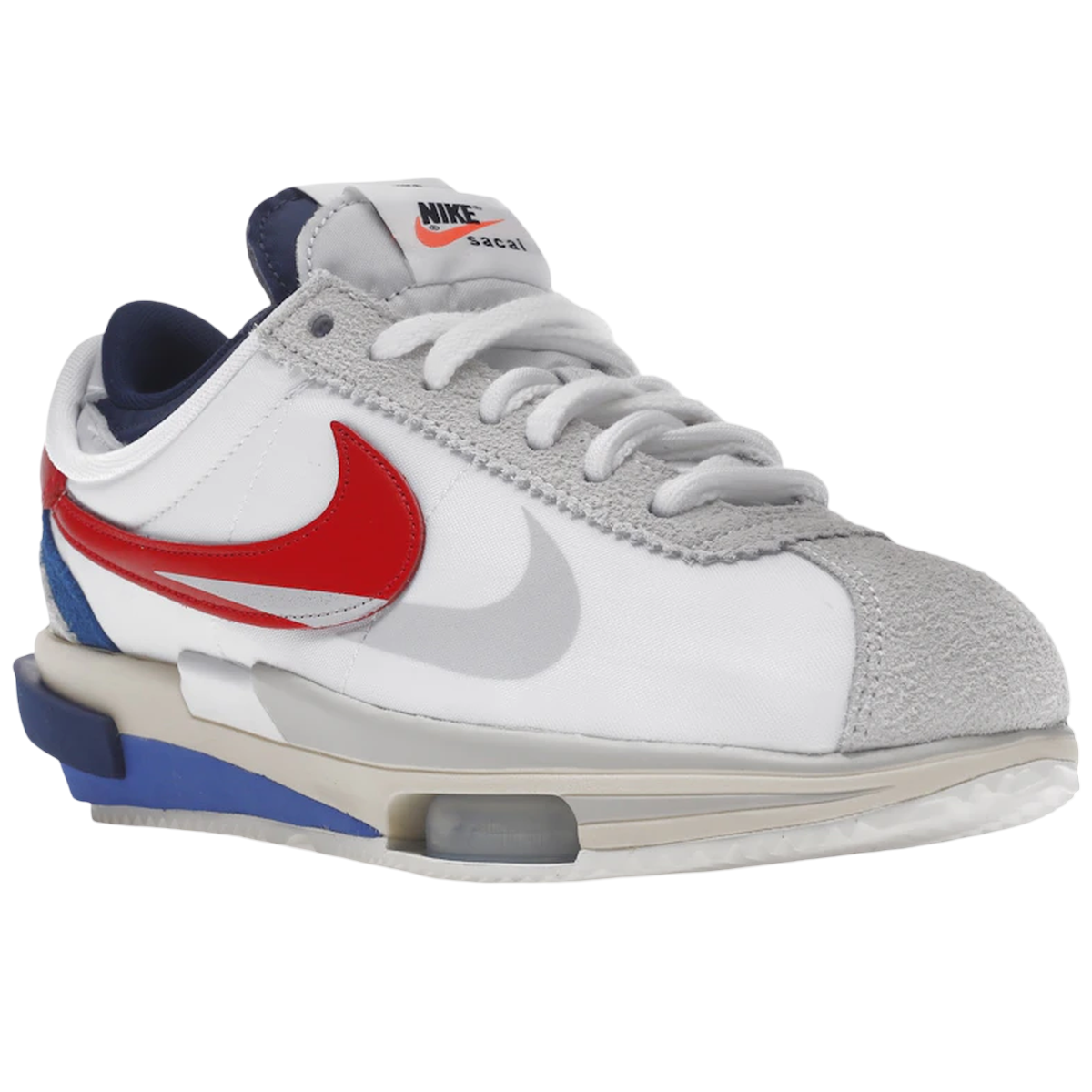Miniatyrbild av Nike Zoom Cortez SP sacai White University Red Blue 2