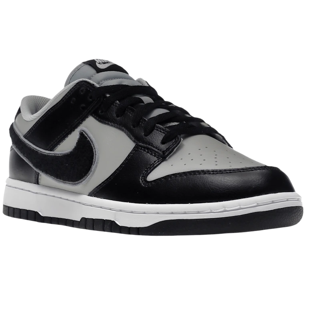 Miniatyrbild av Nike Dunk Low Chenille Swoosh Black Grey 2