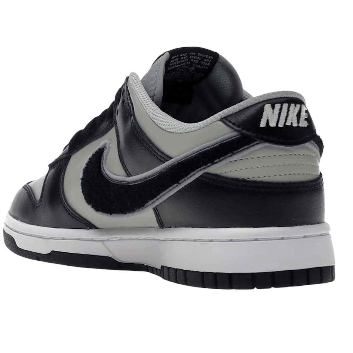 Miniatyrbild av Nike Dunk Low Chenille Swoosh Black Grey 4