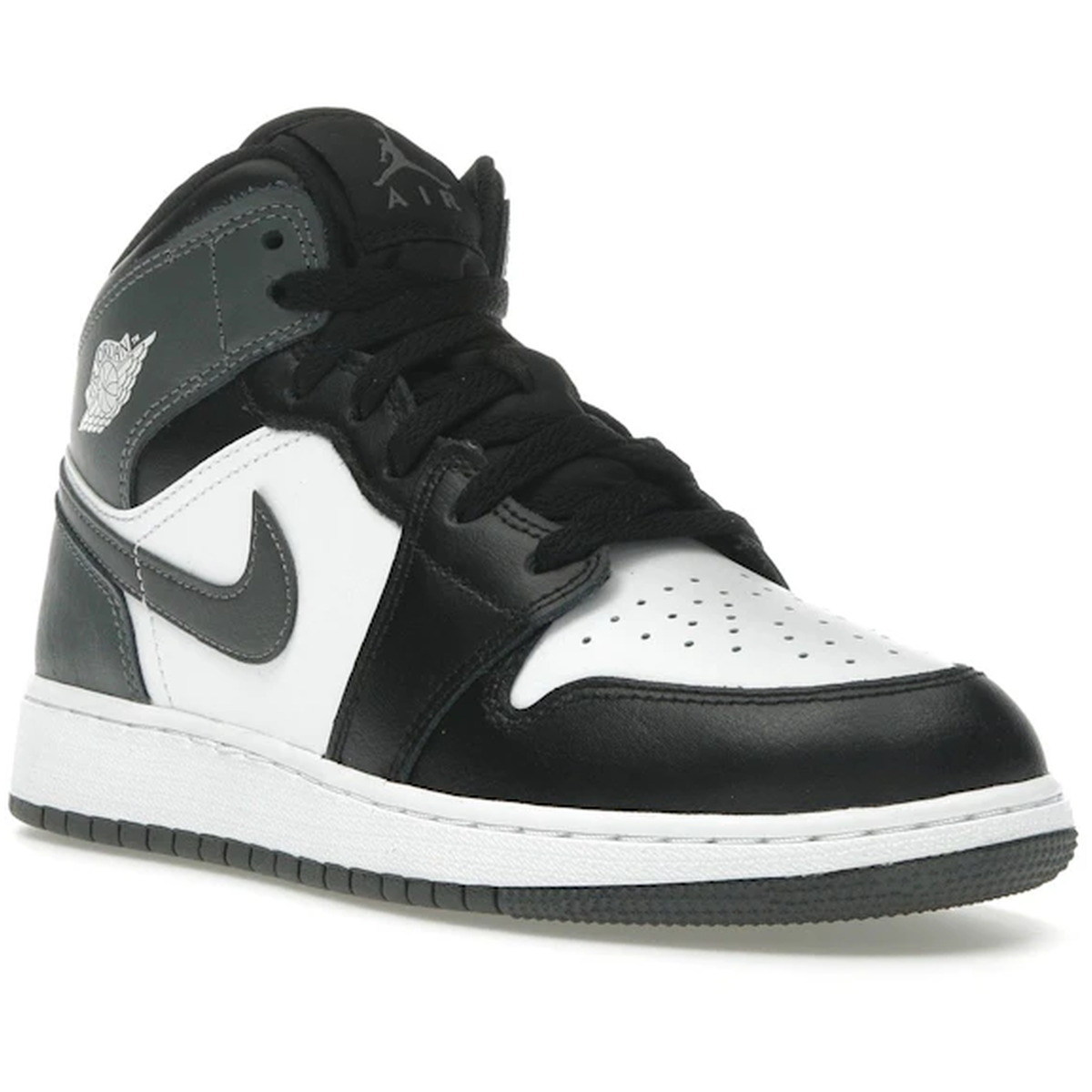 Miniatyrbild av Air Jordan 1 Mid Black White Iron Grey  2