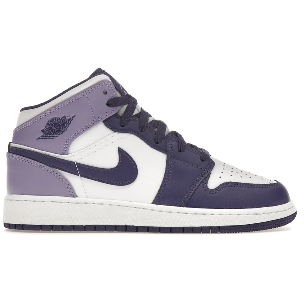 Air Jordan 1 Mid White Sky J Purple 