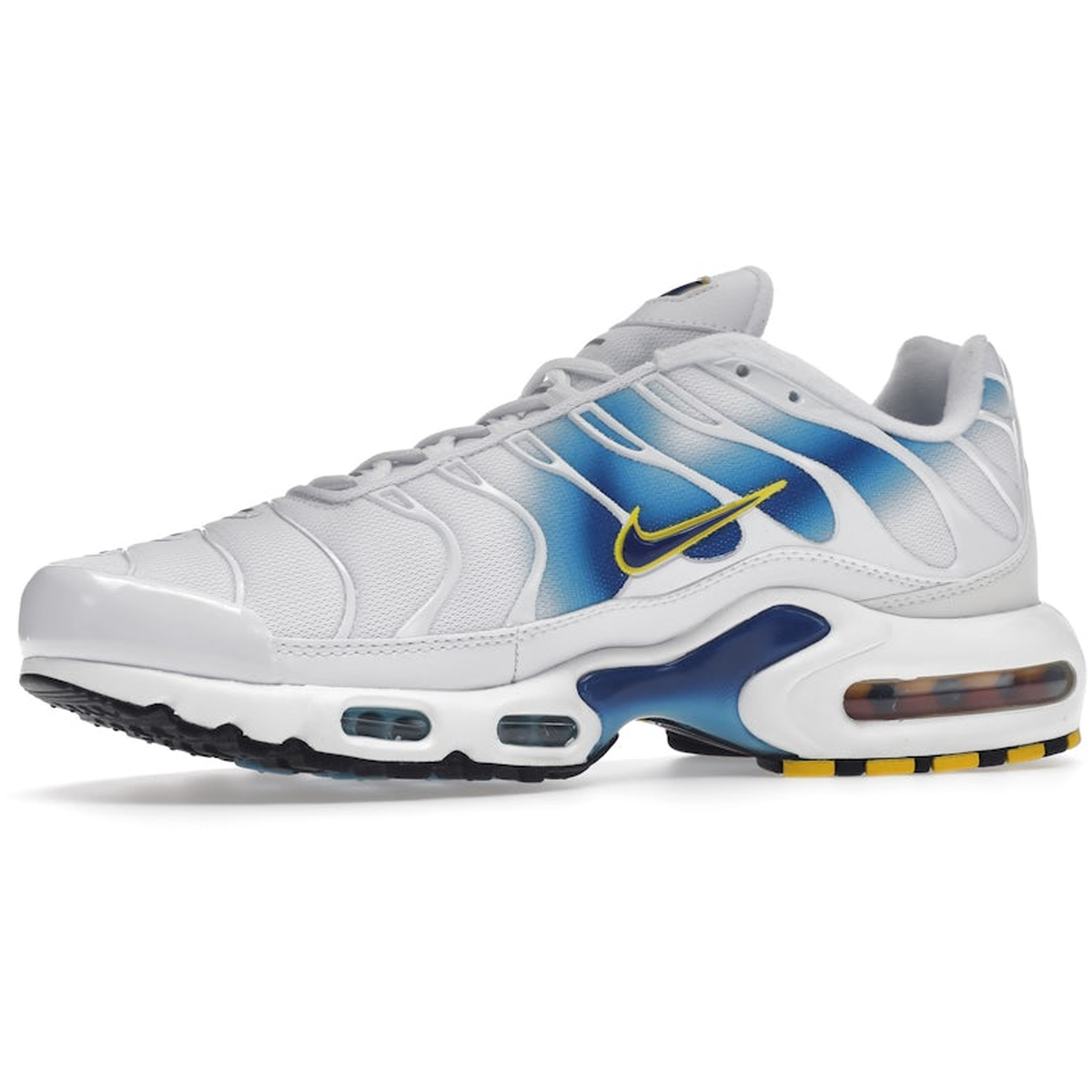 Miniatyrbild av Nike Air Max Plus Spray Paint Swoosh White Blue 3
