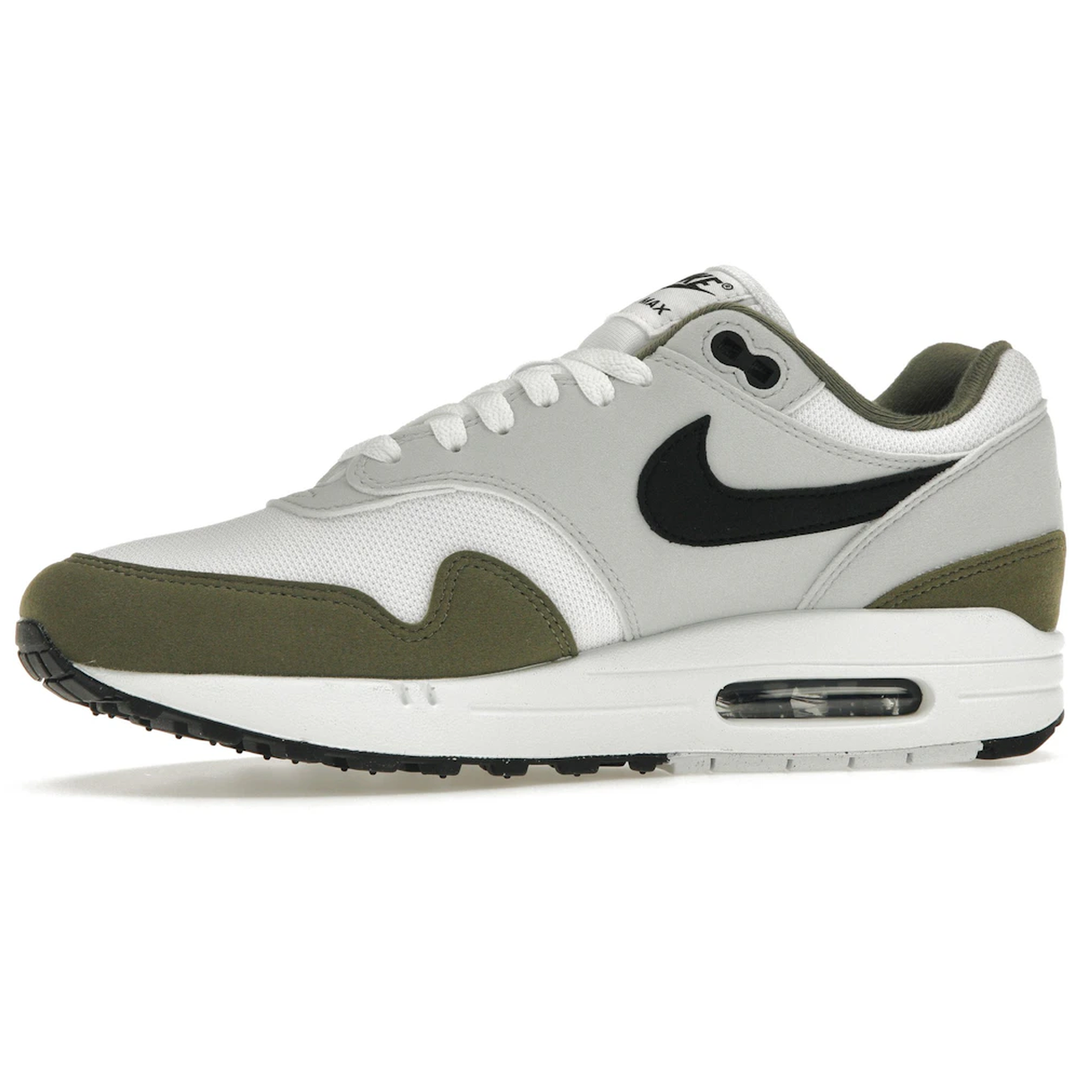 Miniatyrbild av Nike Air Max 1 White Black Medium Olive 3