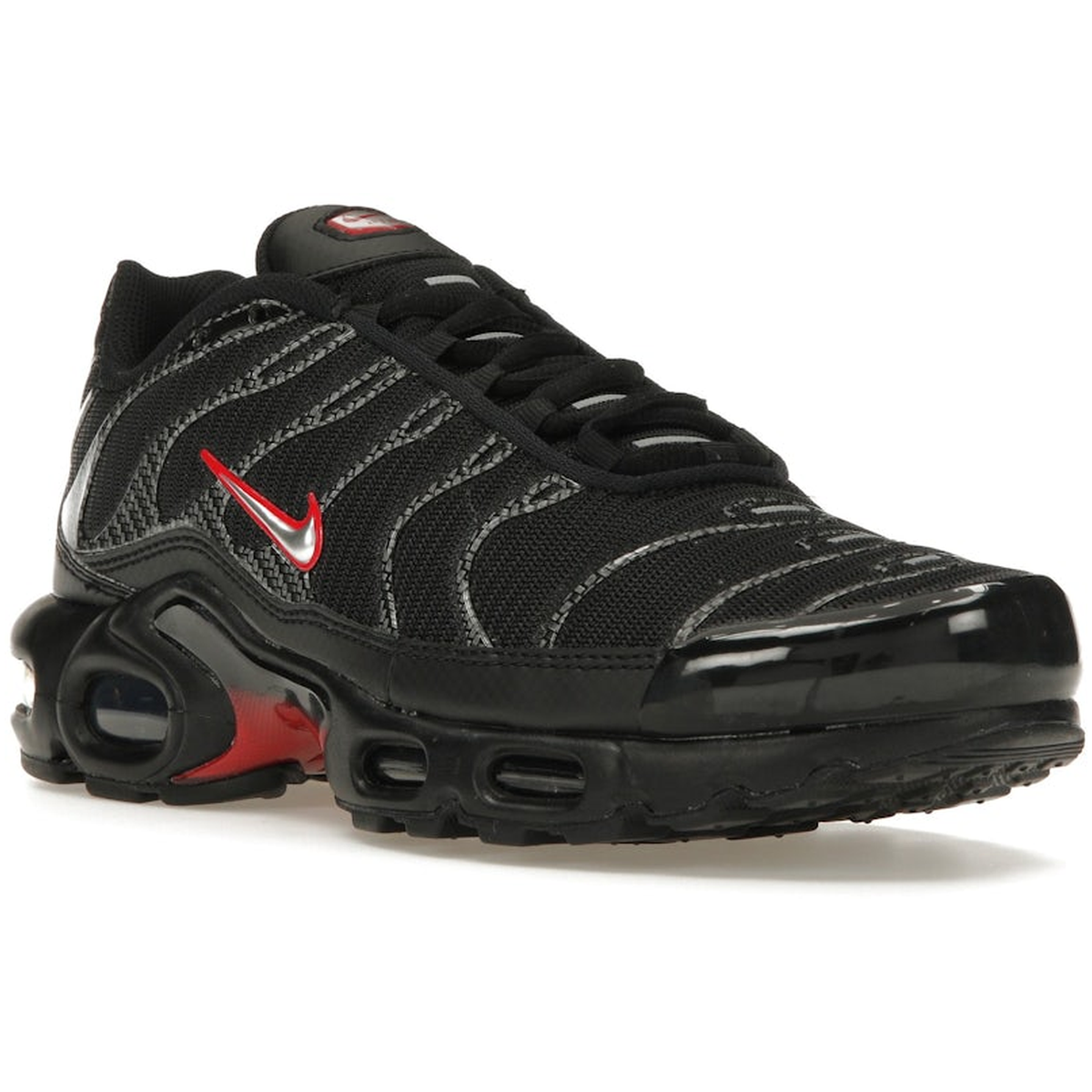 Miniatyrbild av Nike Air Max Plus Black Red Metallic Silver 2
