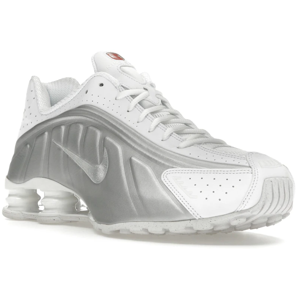 Miniatyrbild av Nike Shox R4 White Bright Crimson Metallic Silver 2