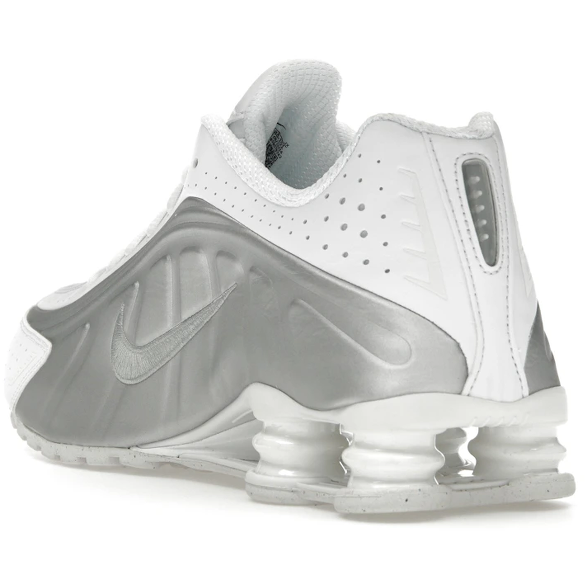 Miniatyrbild av Nike Shox R4 White Bright Crimson Metallic Silver 4
