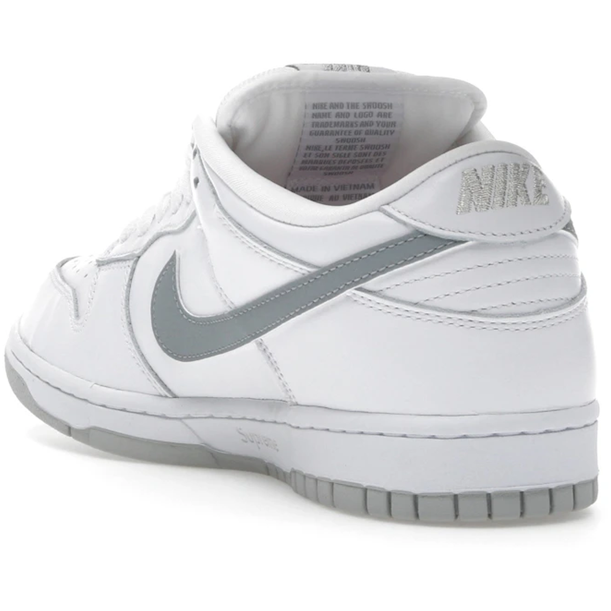 Miniatyrbild av Nike SB Dunk Low Supreme 94 White Metallic Silver 4