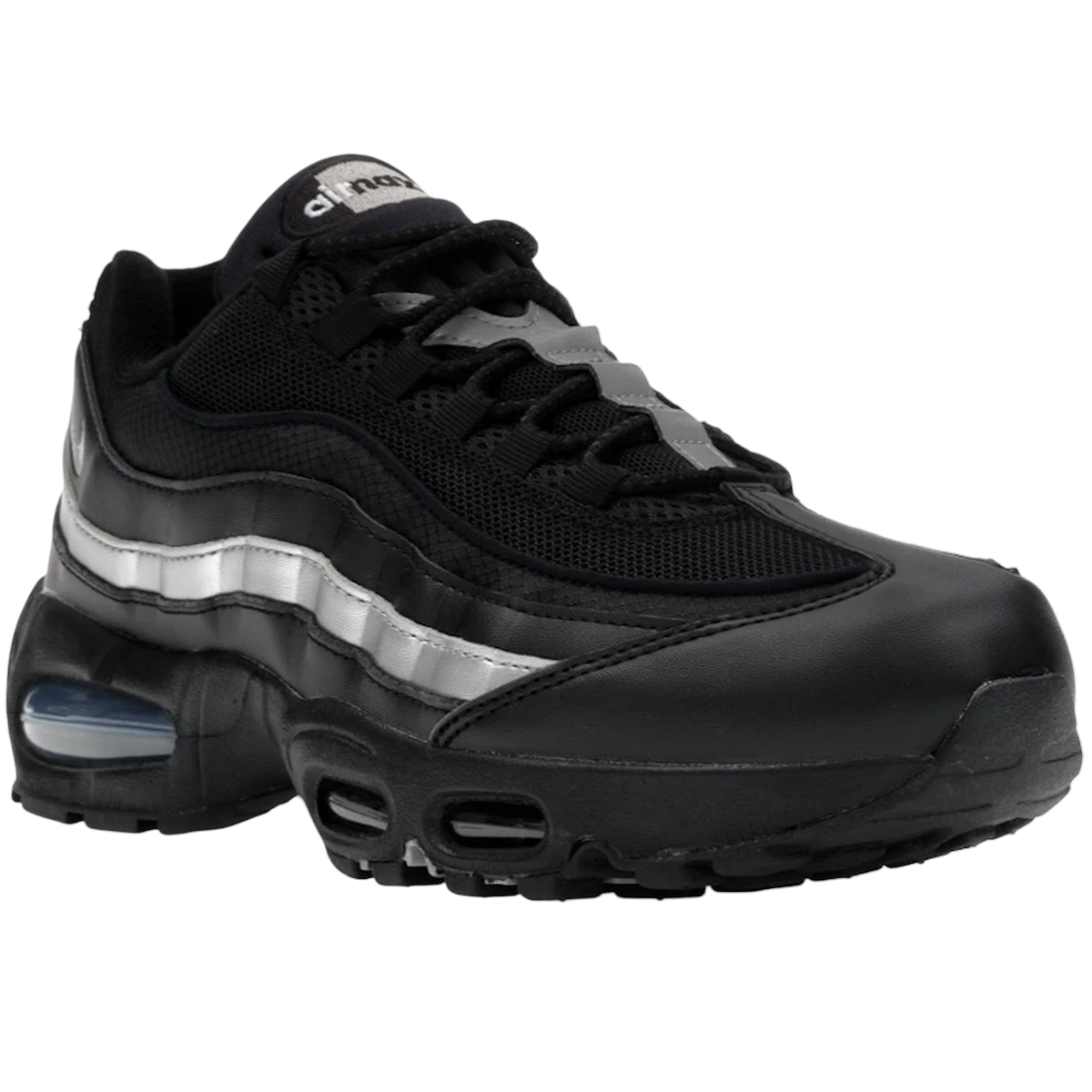 Miniatyrbild av Nike Air Max 95 OG Big Bubble Black White Metallic Silver 2
