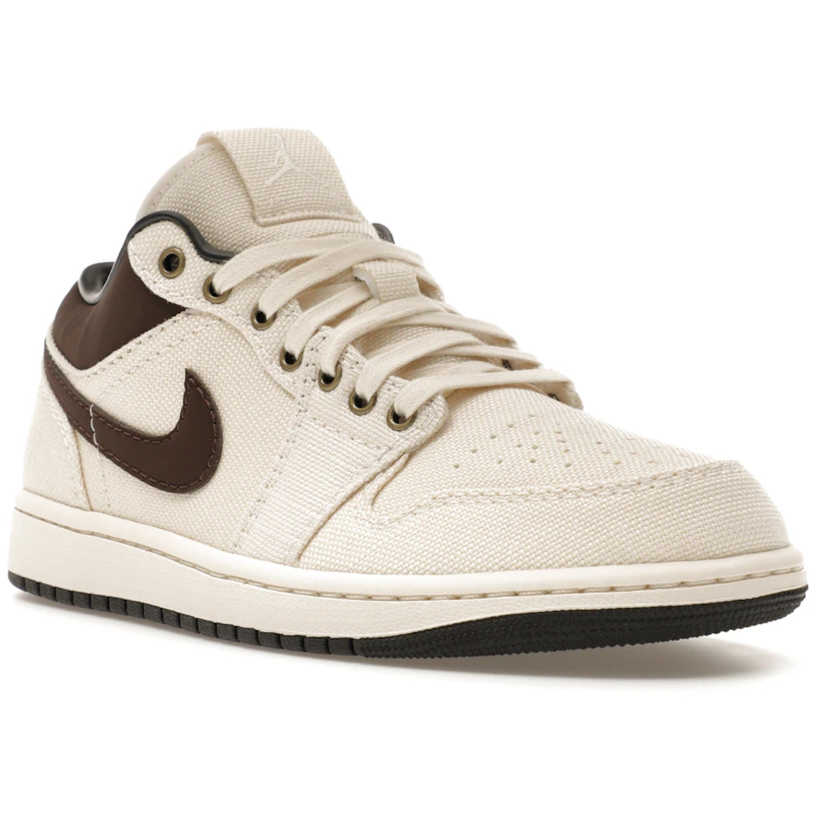 Miniatyrbild av Air Jordan 1 Low Premium Pale Ivory Off Noir Baroque Brown 2