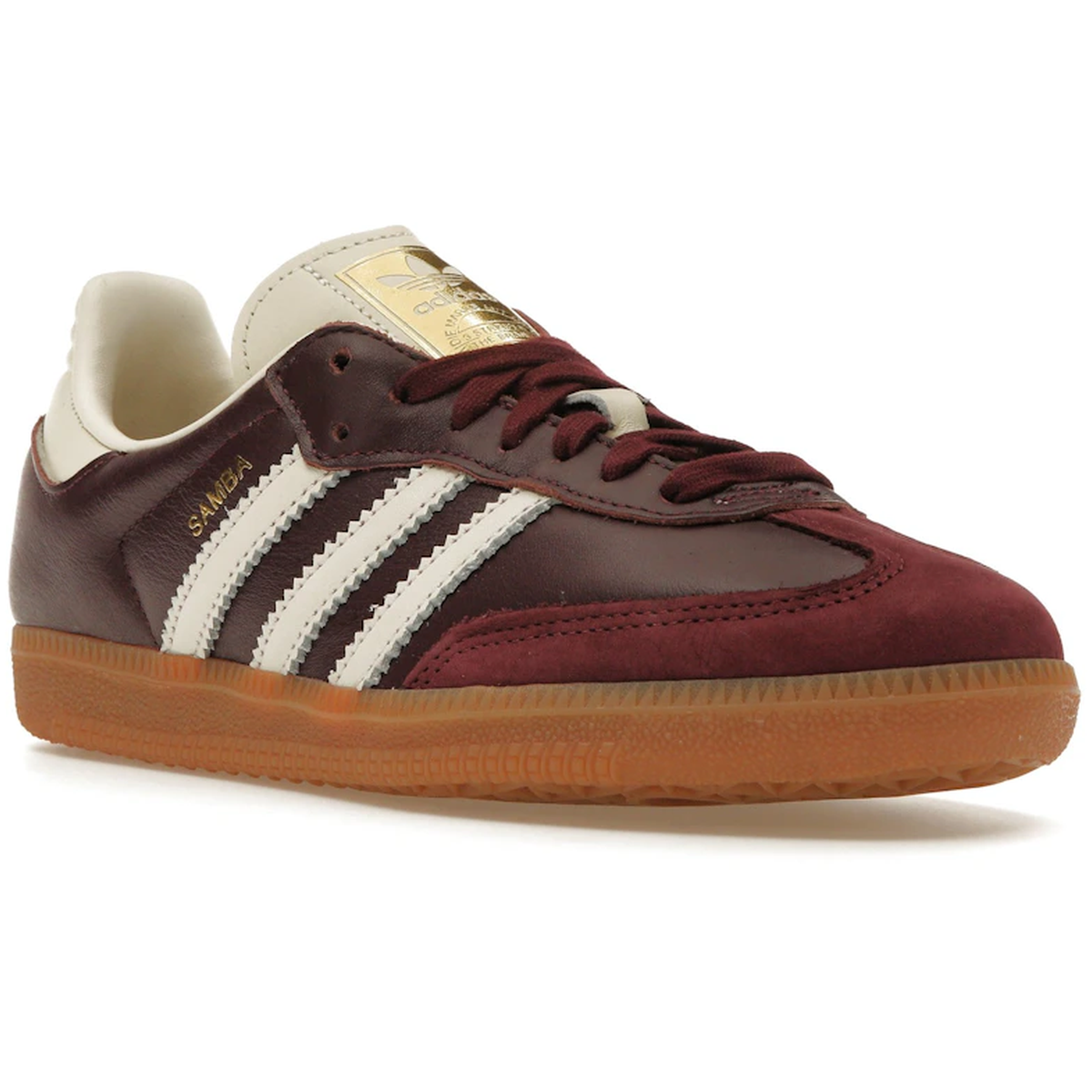 Miniatyrbild av Adidas Samba Maroon Metallic Gold 2