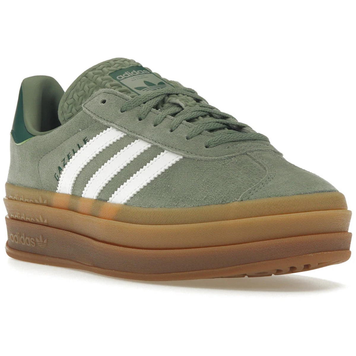 Miniatyrbild av Adidas Gazelle Bold Silver Green Gum 2